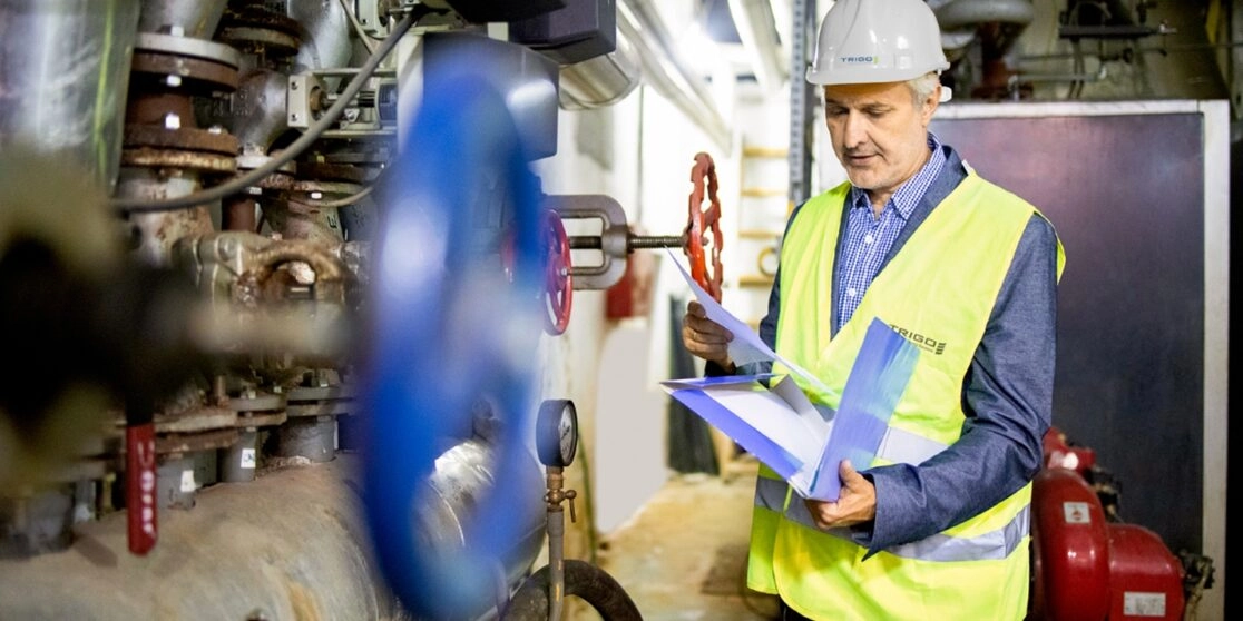 TRIGO quality engineer exectuting a risk assesment operation.