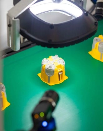 Spark by Scortex, A TRIGO company in action used to inspect parts.